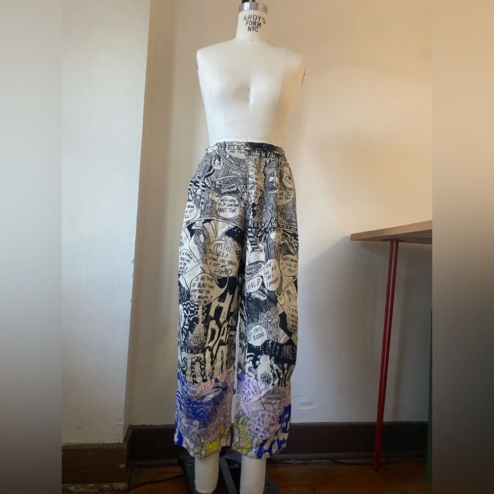 Rachel Comey Artist Print Wide-Leg Pants